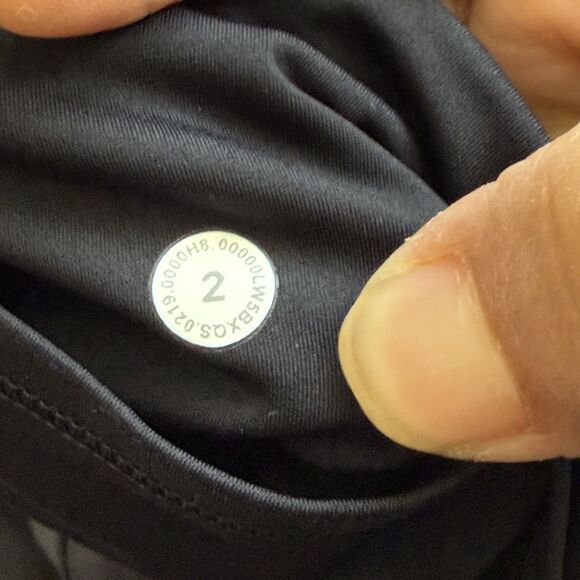 Lululemon Women Fast  Free HR Tight 25” Nulux LW5BXQS Black Size 2 - Picture 6 of 8